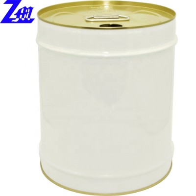 20 liter white solvent drum,metal bucket for thinner/hardener,UN approved